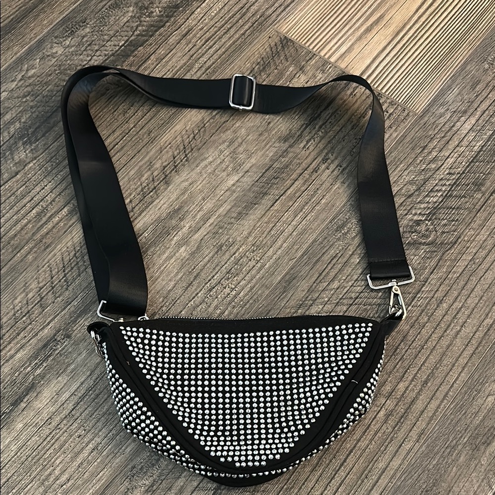 Black and Silver Studded Women's Bag